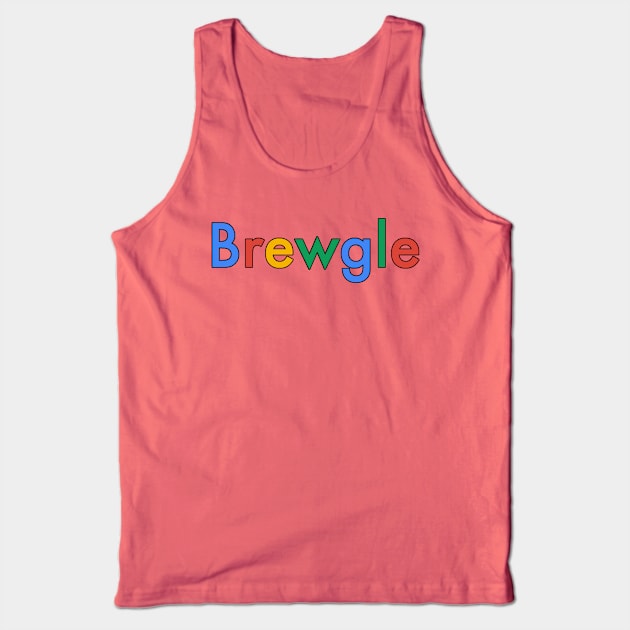 Brew Search Engine (Black Outline) Tank Top by PerzellBrewing